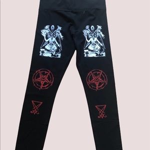 Baphomet leggings EXTRA LARGE size Lucifer